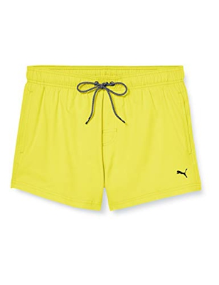 PUMA Men's Short Length Swimming Shorts Pantalones Cortos, Amarillo, Large para Hombre