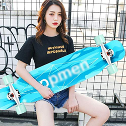 ZXCMNB Scooter Maple Longboard Boy Girl Brush Street Dance Board Principiante Adulto Adolescente Monopatín De Cuatro Ruedas Patinetas (Color : D) características