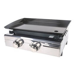 itopk Itchen exterior Gas plancha BBQ LPG CE 2 quemadores Barbacoa Acero Inoxidable Esmaltada Hierro Fundido placa acero inoxidable cuerpo kochbereich en oferta