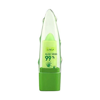 Soolike Bálsamo Labial 99% Aloe Vera Jabón, Temperatura Cambio De Color Lápiz Labial Imprimación，Hidratante e Impermeabilizante， Exfoliante Hidratació