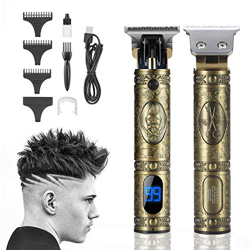 YOUKUKE Recortadora Eléctrica para Hombres, Profesional Recortadora para Barba Y Pelo con Aceite de Peluquería Y Pantalla LCD, Máquina Cortapelo con 3 precio