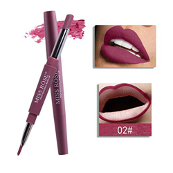 Floridivy Miss Rose 8 Colores Doble Extremo del lápiz Labial de Larga duración Mate Impermeable Barra de Labios Lip Liner para Maquillaje precio