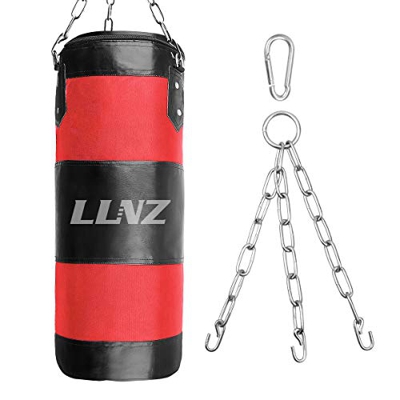 Luniquz Saco de Boxeo Colgante sin Relleno con Cadena de Montaje para niños y niñas