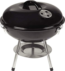 ACTIVA Teneriffa 2020 - Barbacoa de carbón vegetal redonda con tapa, color negro, 34 cm de diámetro de la superficie de la parrilla, barbacoa pequeña  características