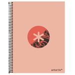 Cuaderno A4 Antartik Espiral Cuadriculado Coral