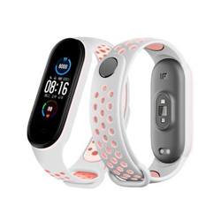 Xiaomi Mi Band 5 correa de silicona alta calidad perla y rosa claro características