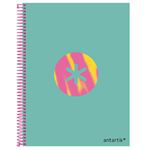 Cuaderno A4 Antartik Espiral Cuadriculado Turquesa precio