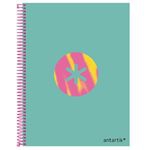 Cuaderno A4 Antartik Espiral Cuadriculado Turquesa