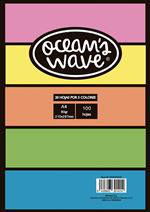 Pack Ocean´s Wave de 100 hojas papel DA4 80gr colores flúor características