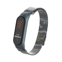 Pulsera Milanesa de Camuflaje para Xiaomi Mi Band 4 / Mi Band 3 Acero Inox Imán - Verde precio