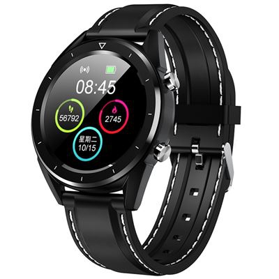 Smartwatch NO.1 DT28 1.54' Nordic NRF52832 64KB+512KB Pulsera Inteligente Deportiva IP68, Negro