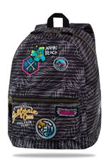 Mochila escolar Coolpack Cross Parches Negro Surfing precio