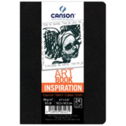 Pack 2 cuadernos de dibujo Canson Inspiration A6 Fino 96 g 24 h tierra/rojo características