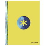 Cuaderno A4 Antartik Espiral Cuadriculado Amarillo características