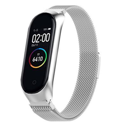 Correa Xiaomi Mi Band 3 / Mi Band 4 Metal Plata precio