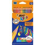 12 lápices para colorear BIC Kids Evolution Stripes