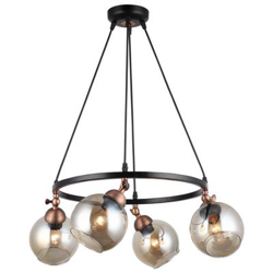 Lámpara de Suspensión Homemania Serrta Negro, Cobre 52x52x95 cm precio