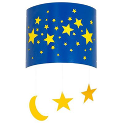 Lámpara de Pared Homemania Starlight Azul Amarillo 22x10x26cm características