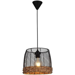 Lámpara de Suspensión Homemania Nossa Marrón, Negro 25x25x90 cm precio