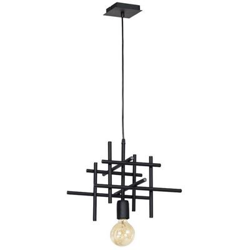 Lámpara de Suspensión Homemania Cygnus Black Negro 35x35x80cm en oferta