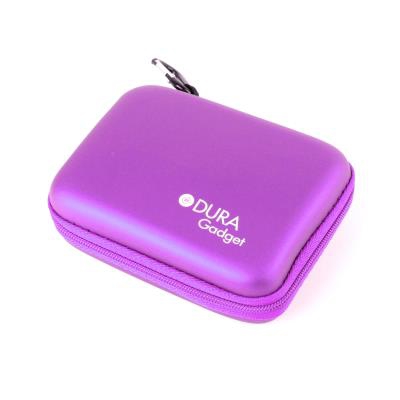 Funda Rígida Para HTC Grip Smart Band - Color MORADO - Con Bandas Elásticas Protectoras y Compartimentos Internos - DURAGADGET