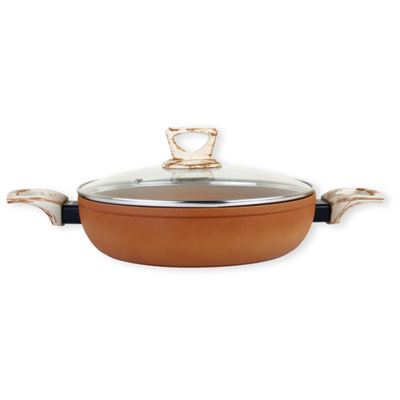 Cacerola Baja Amercook Terracota De 26 C/ Tapa