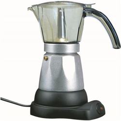 Cafetera Italiana Electrica Negro en oferta