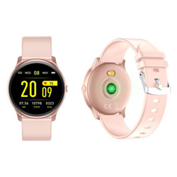 Pulsera de actividad WeePlug SmartFIt Pantalla a color 1.3 ""Frecuencia cardíaca - Presión arterial Saturación - de oxígeno IP67 Dorado en oferta