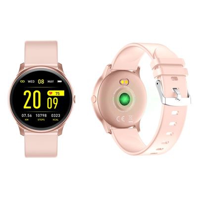 Pulsera de actividad WeePlug SmartFIt Pantalla a color 1.3 ""Frecuencia cardíaca - Presión arterial Saturación - de oxígeno IP67 Dorado