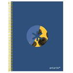 Cuaderno A4 Antartik Espiral Cuadriculado Azul características