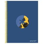 Cuaderno A4 Antartik Espiral Cuadriculado Azul