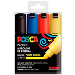 Set de 4 rotuladores gruesos Posca PC7M colores básicos precio