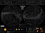 Mapa estelar del cielo 1dea.me 60 x 80 características