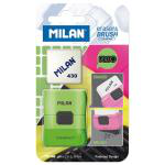 Blíster eraser & brush compact + goma  Milan precio