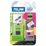 Blíster eraser & brush compact + goma  Milan