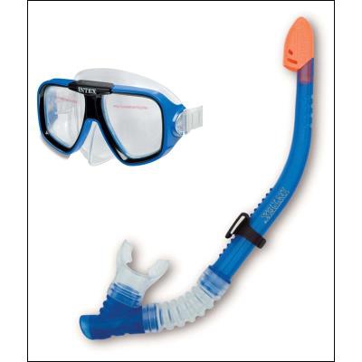 Intex 55948 Set de tubo respirador y gafas de buceo Reef Rider
