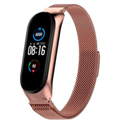 Correa / Pulsera en Metal Rosa Dorado para Xiaomi Mi Band 5 características