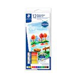 12 tubos pintura acuarela Staedtler colores variados