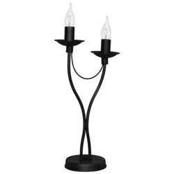 Lámpara de Mesa Homemania Lilium Negro 22,5x22,5x47cm en oferta