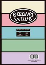 Pack Ocean´s Wave de 100 hojas papel DA4 80gr colores pastel características