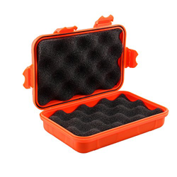 Dilwe Caja de Almacenamiento de Plástico de Supervivencia Caja de Almacenamiento Portátil Impermeable para Acampar al Aire Libre (Naranja L) en oferta