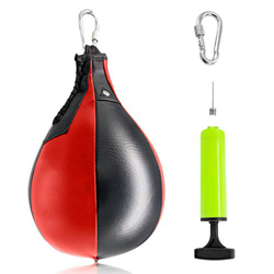 Yibang - Pelota de boxeo para boxeo, artes marciales mixtas, muay tailandeses o deportes de lucha - PU y cuero genuino precio