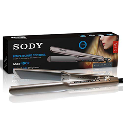 SODY Titaniun+ Plancha de pelo profesional con tecnología ultra-dual-zone. Plancha de Titanio. Para todo tipo de pelo, resultado Profesional para un p precio