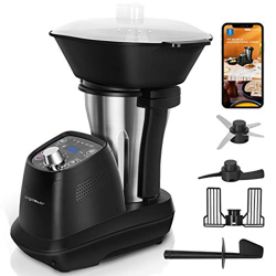 Aigostar Power Cook - Robot de cocina multifunción, 1200W, 12 programas, 36 recetas electrónicas, 6 velocidades, jarra de acero inoxidable de 1,75L ap en oferta