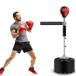 yummyfood Punching Ball Saco De Boxeo De Pie Bola De Velocidad con Barra Reflectante De 360 ​​° Altura Ajustable para Entrenamiento De Artes Marciales precio