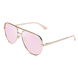 CLANDESTINE Panorama Gold Rose by Elsa Pataky - Gafas de Sol Nylon HD Hombre & Mujer en oferta