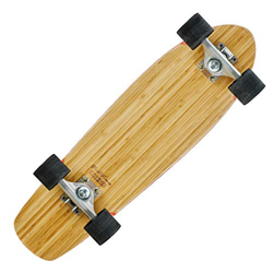 WHOJS Carving Monopatín Longboard Cubierta de arce profesional Principiante adolescente Tablero de bambú de viaje Rueda grande de la PU 27 pulgadas Ca en oferta