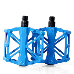 Pedales de bicicleta de montaña Mayco Bell Rodamiento Plataforma de carretera Bicicleta de cercanía 9/16 Aleación de aluminio Cr-mo MTB (azul) en oferta