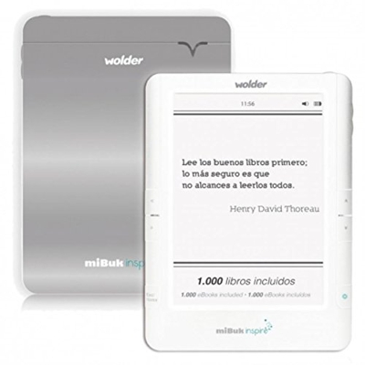 Wolder - Mibuk Inspire 6 e-Ink Pearl WiFi tactil retroiluminado -