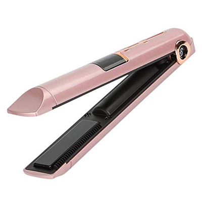 Rizador de pelo portátil Plancha de pelo recargable USB portátil con energía móvil Varita para el pelo lacio de viaje Rizador de pelo inalámbrico para